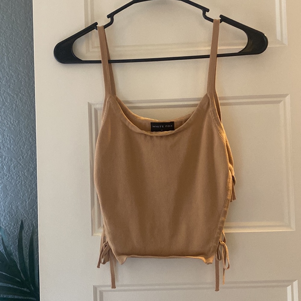 White fox tan crop